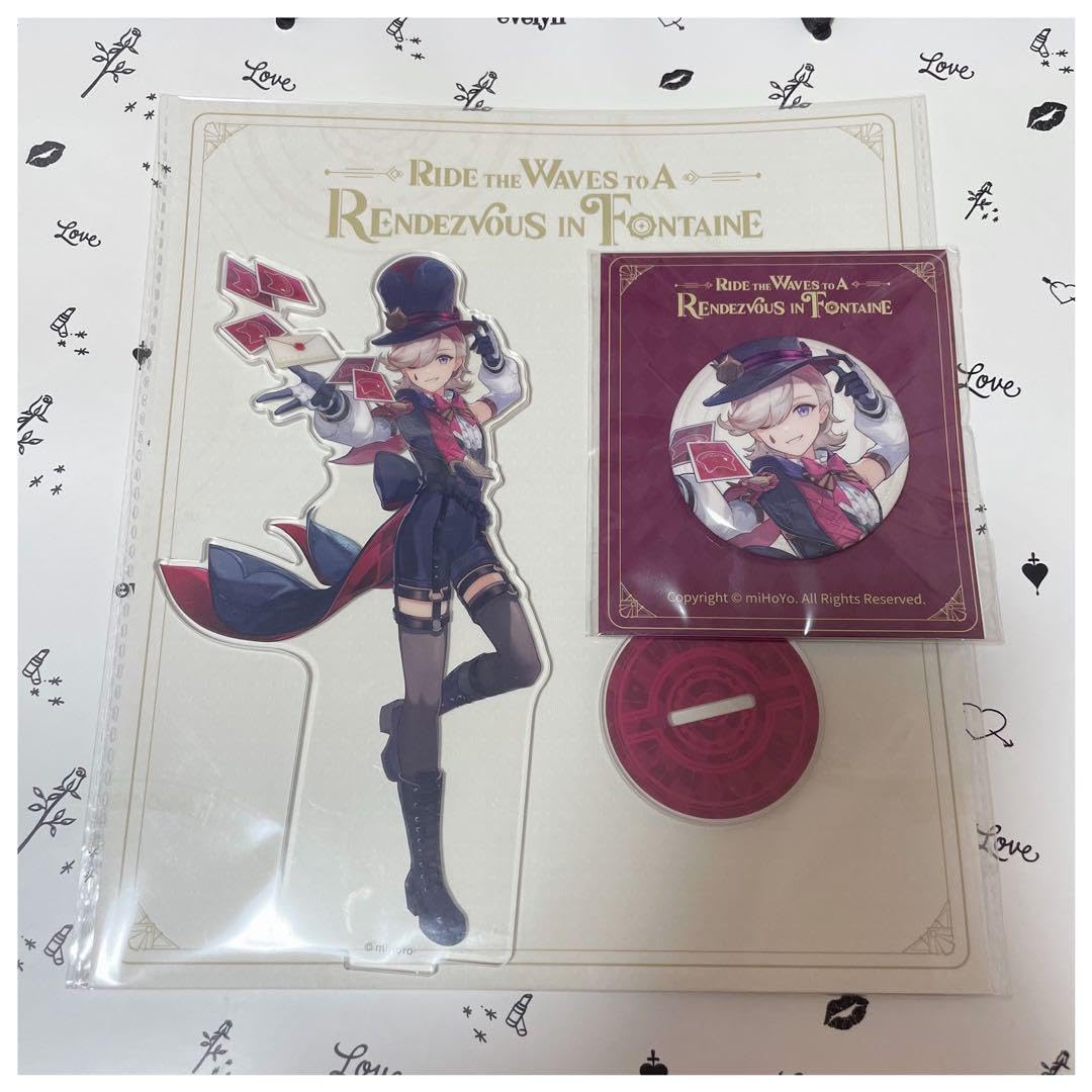 原神 リネ フォンテーヌ展 缶バッジ 原神 フォンテーヌ 展覧会